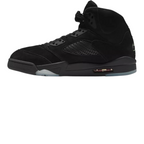 FLEX SHOP Air Jordan 5 Halloween sneakers in black nubuck with Picante Red accents and glow-in-the-dark details.