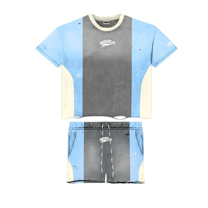 Roughplay Shorts Set Grey Blue