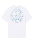 Amiri Tee Staggered Wave White