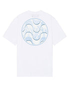 Amiri Tee Staggered Wave White