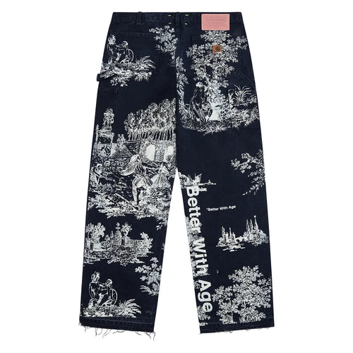 Better With Age 'Teresa' Denim Carpenter Trouser Navy Wash