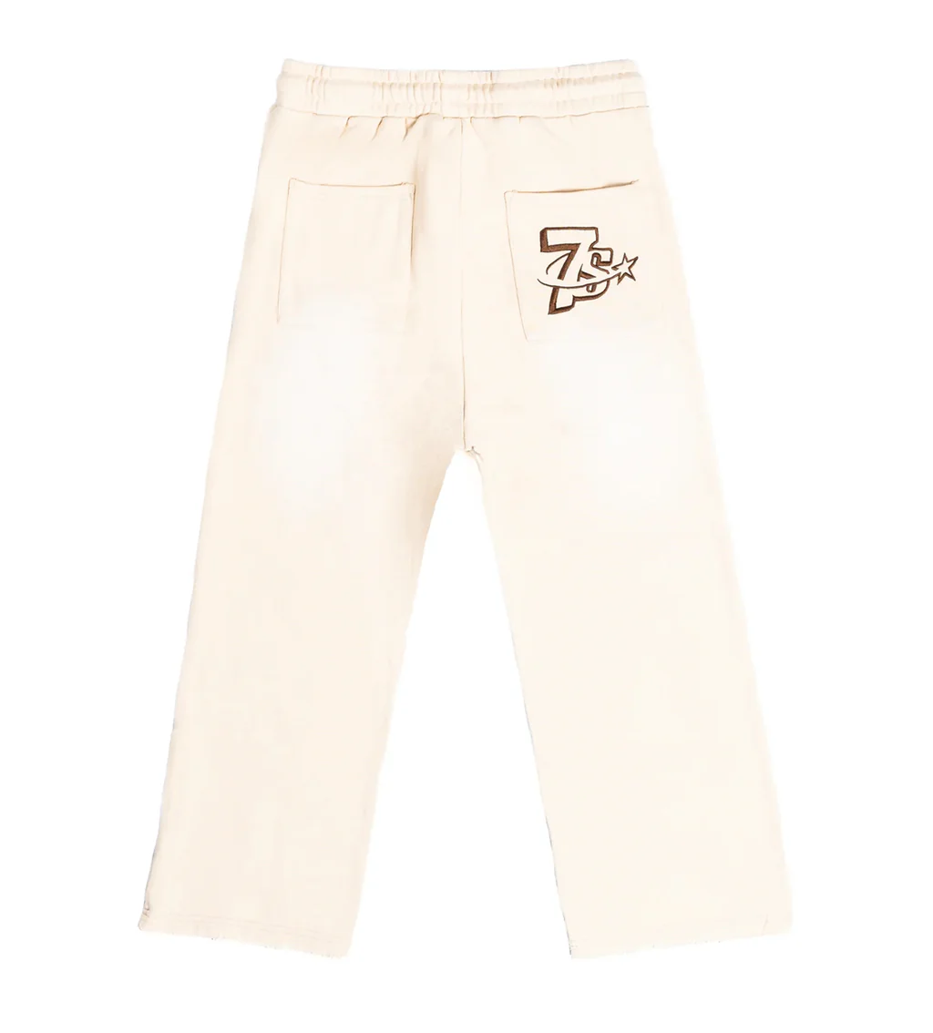 Triple Sevens Sweatpants Cream Brown All Star