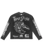Triple Sevens Tee Black ASV2 Waffle Knit Longsleeve