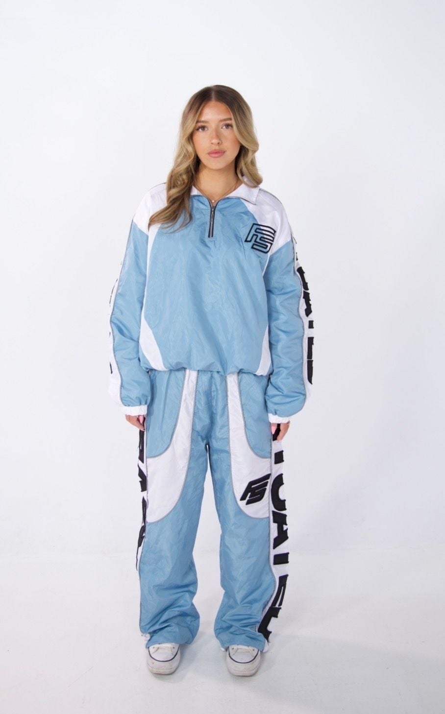 Forever Situated Trackset Babyblue/White