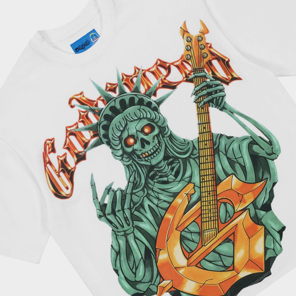 Godspeed Tee Liberty Rock NG White