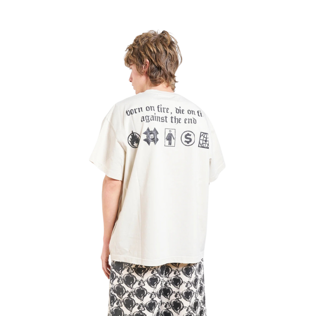 WSC Tee W.S.C. Rhinestone Bone