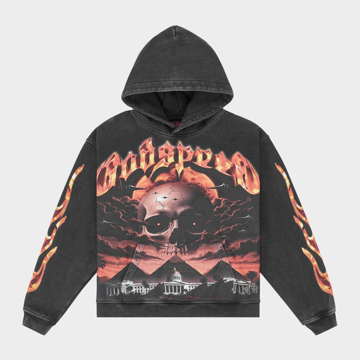 Godspeed Echoes of Empires (Black Wash) Hoodie