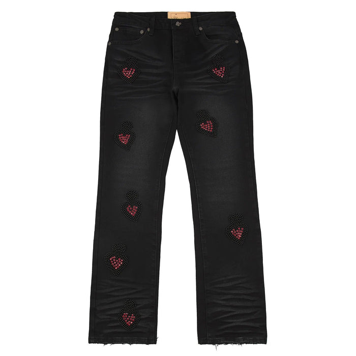 WSC Denim Diamond Black Red
