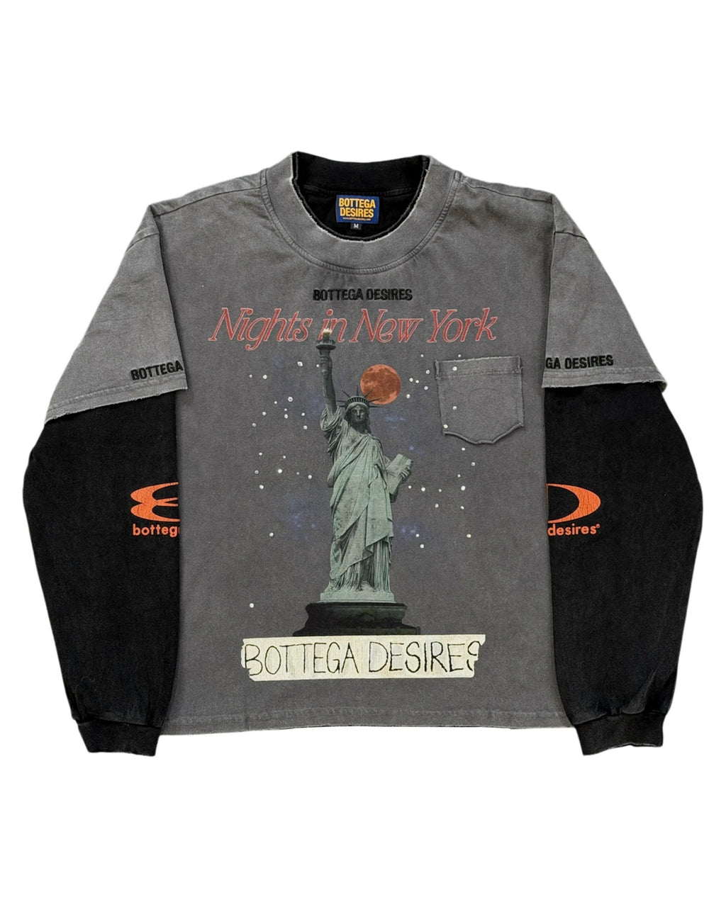 Bottega Desires Tee NIGHTS IN NY LAYERED LONG SLEEVE