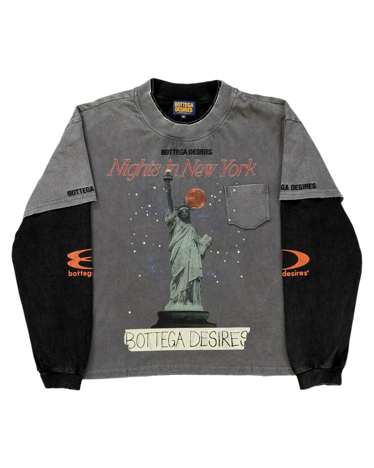Bottega Desires Tee NIGHTS IN NY LAYERED LONG SLEEVE