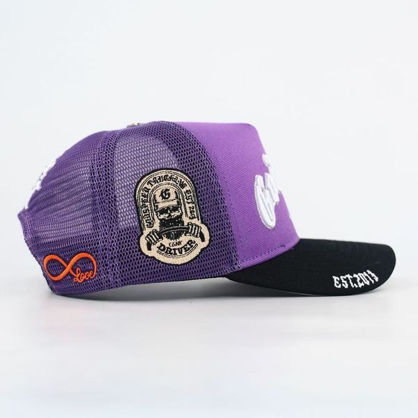 Godspeed Hat Purple Black GS FOREVER TRUCKER