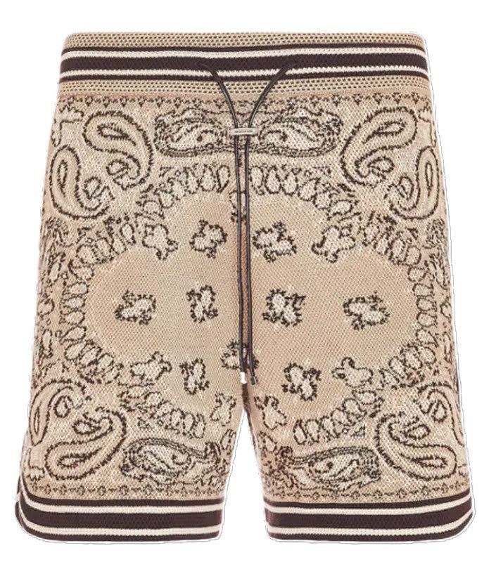 Amiri Shorts Bandana Tan