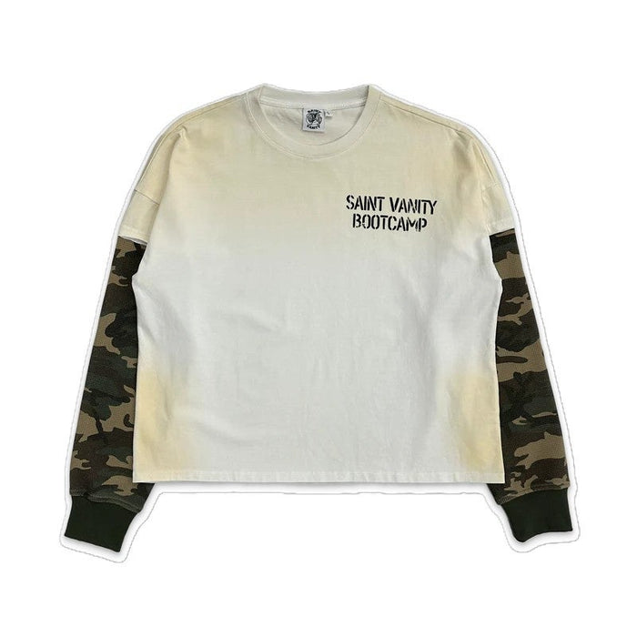 SAINT VANITY TEE WHITE GREEN CAMO BOOTCAMP THERMAL Longsleeve