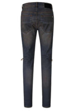Amiri Jeans Blue Mx1 Ultrasuede Dark Dust