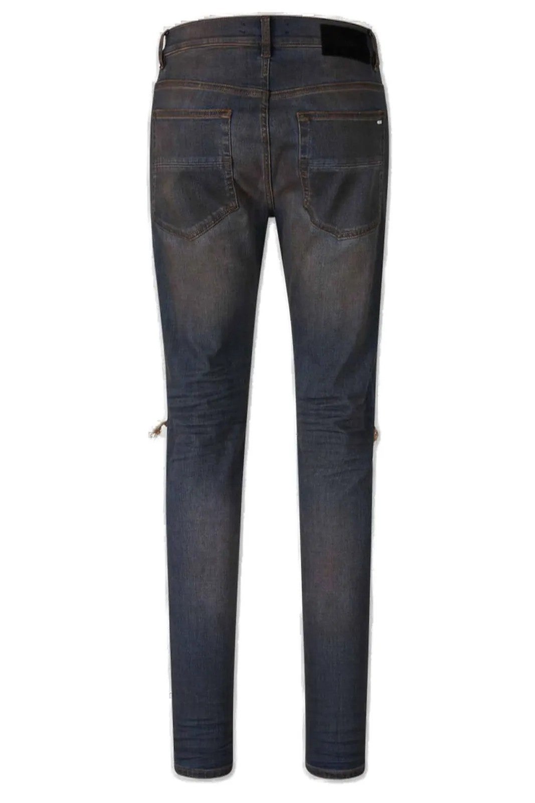 Amiri Jeans Blue Mx1 Ultrasuede Dark Dust