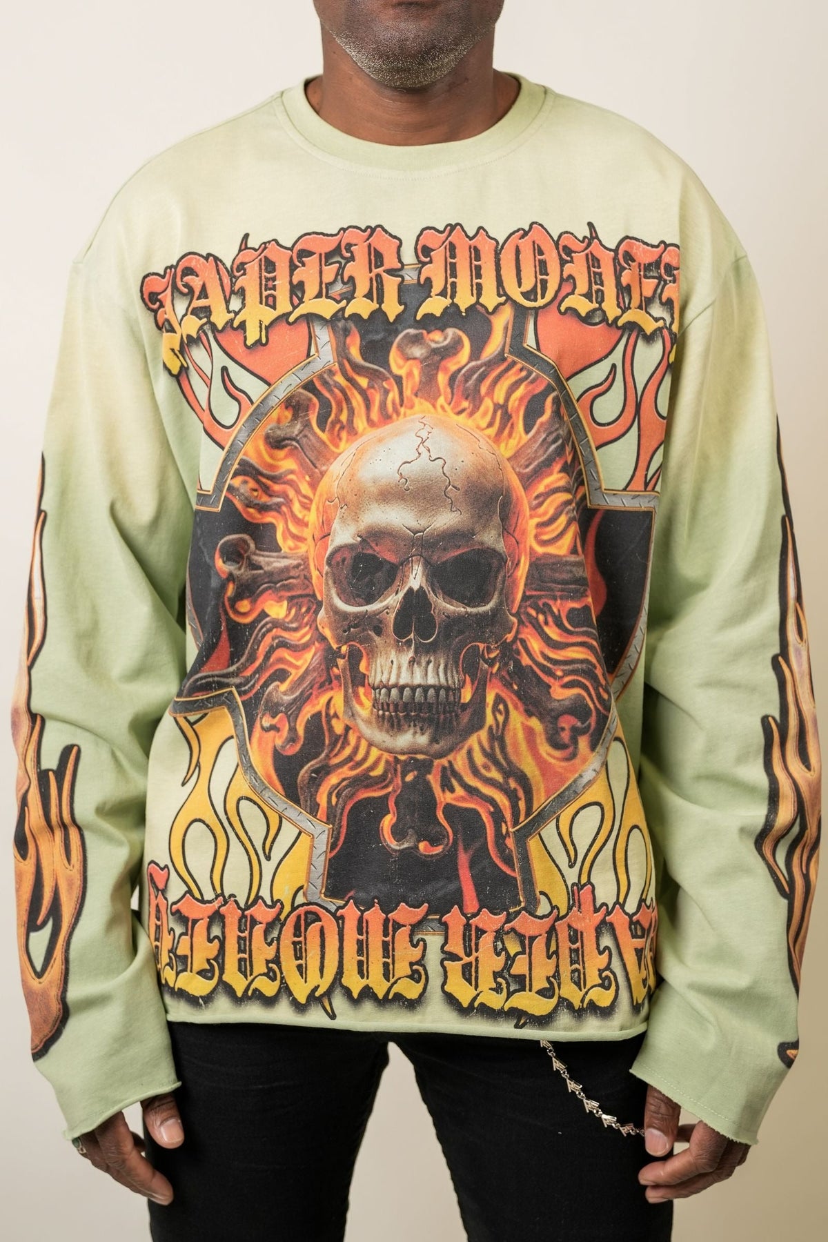 Paper Money Tee Green Hellride Longsleeve