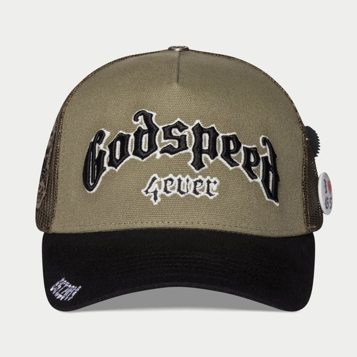 Godspeed Hat Olive Black Gs Forever Trucker
