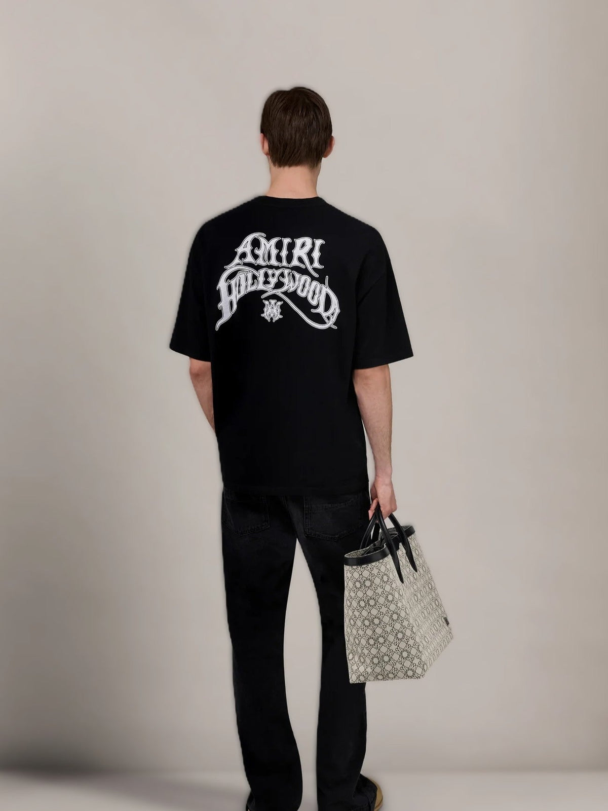Amiri Tee Hollywood Logo Oversized
