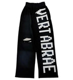 Vertabrae Logo Black/White Sweatpants