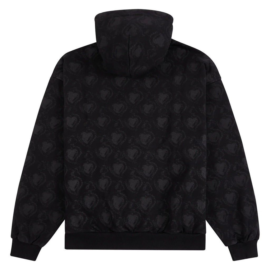 WSC Hoodie Monogram Black Zip Up