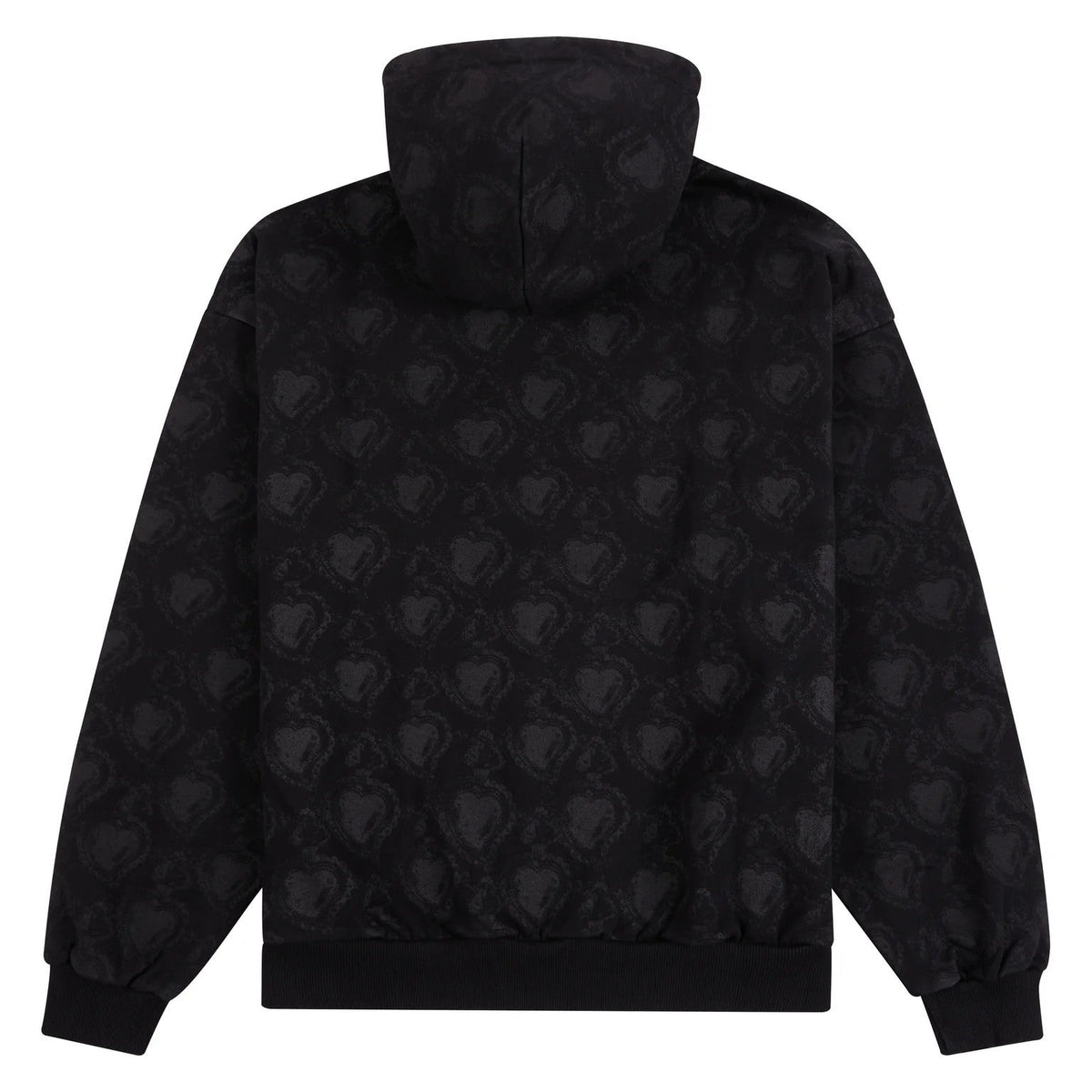 WSC Hoodie Monogram Black Zip Up