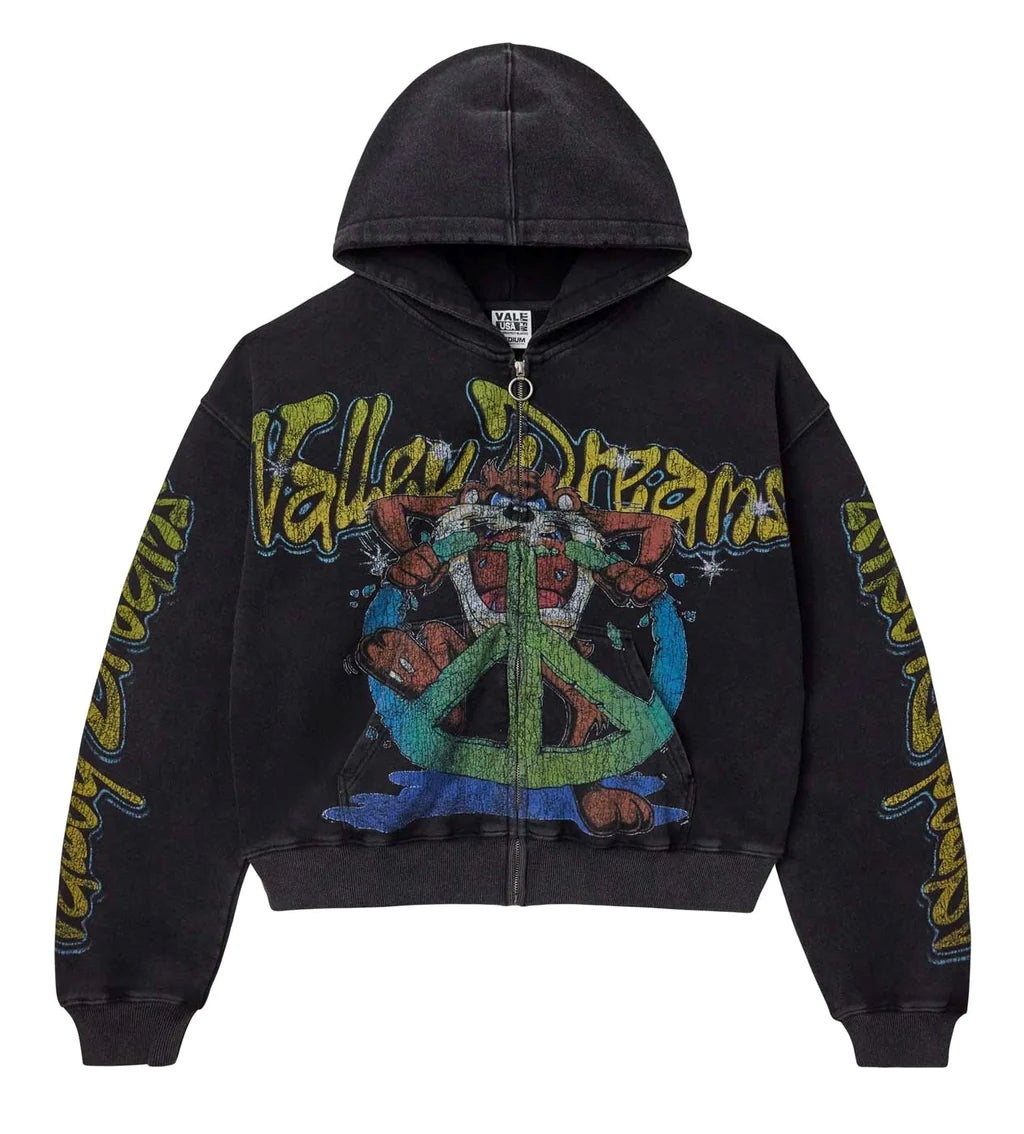 Vale Forever Hoodie Black Taz Zip Up