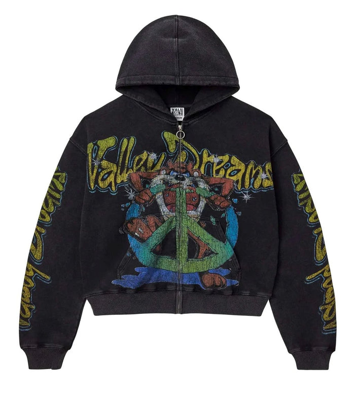Vale Forever Hoodie Black Taz Zip Up