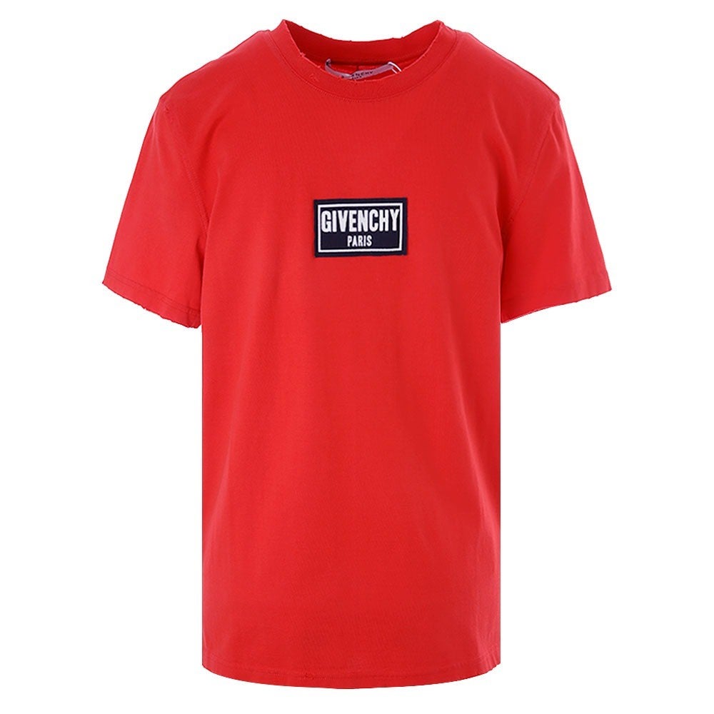 Givenchy Tee Red Front Logo