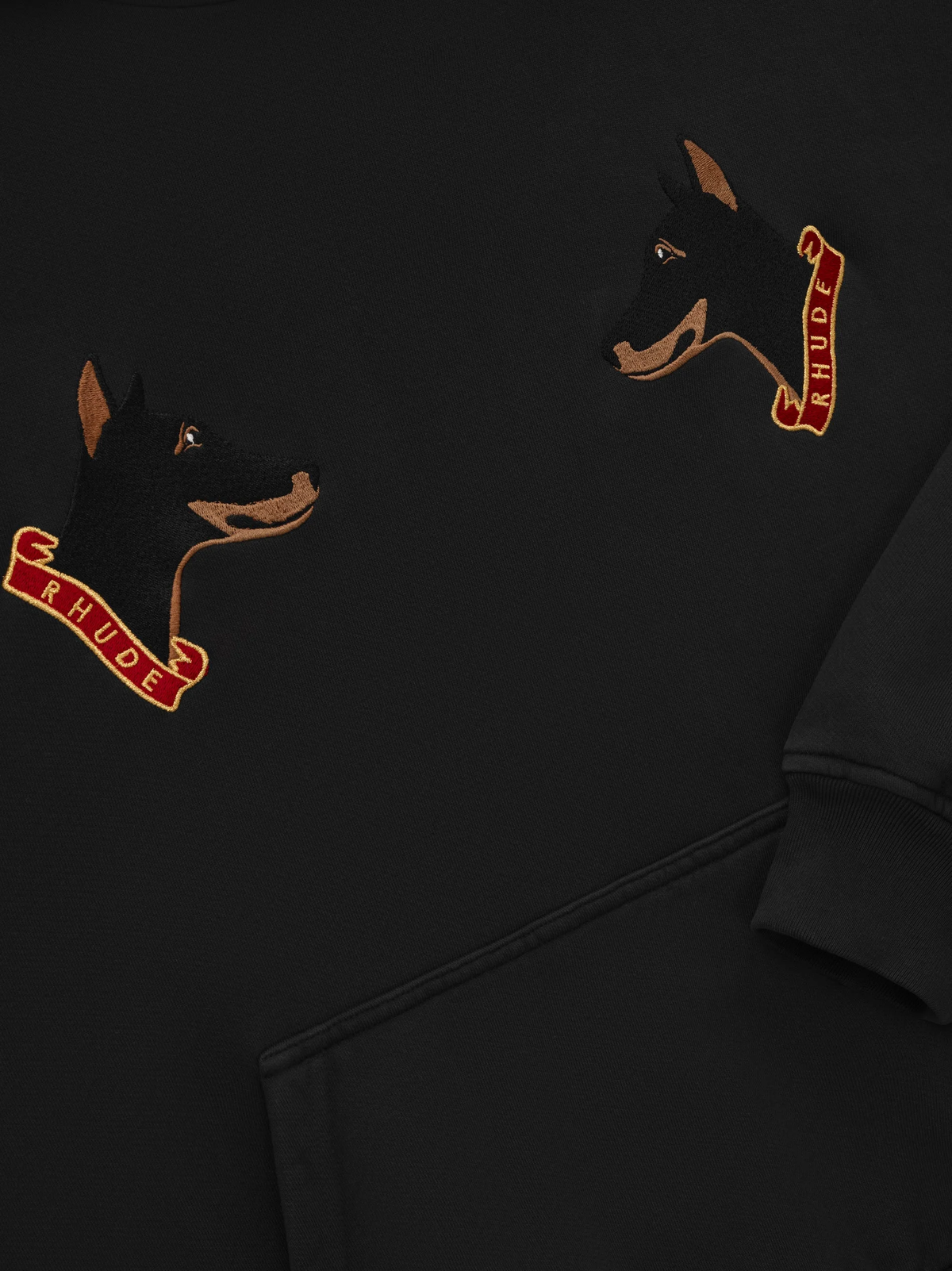 Rhude Hoodie Black London Hound