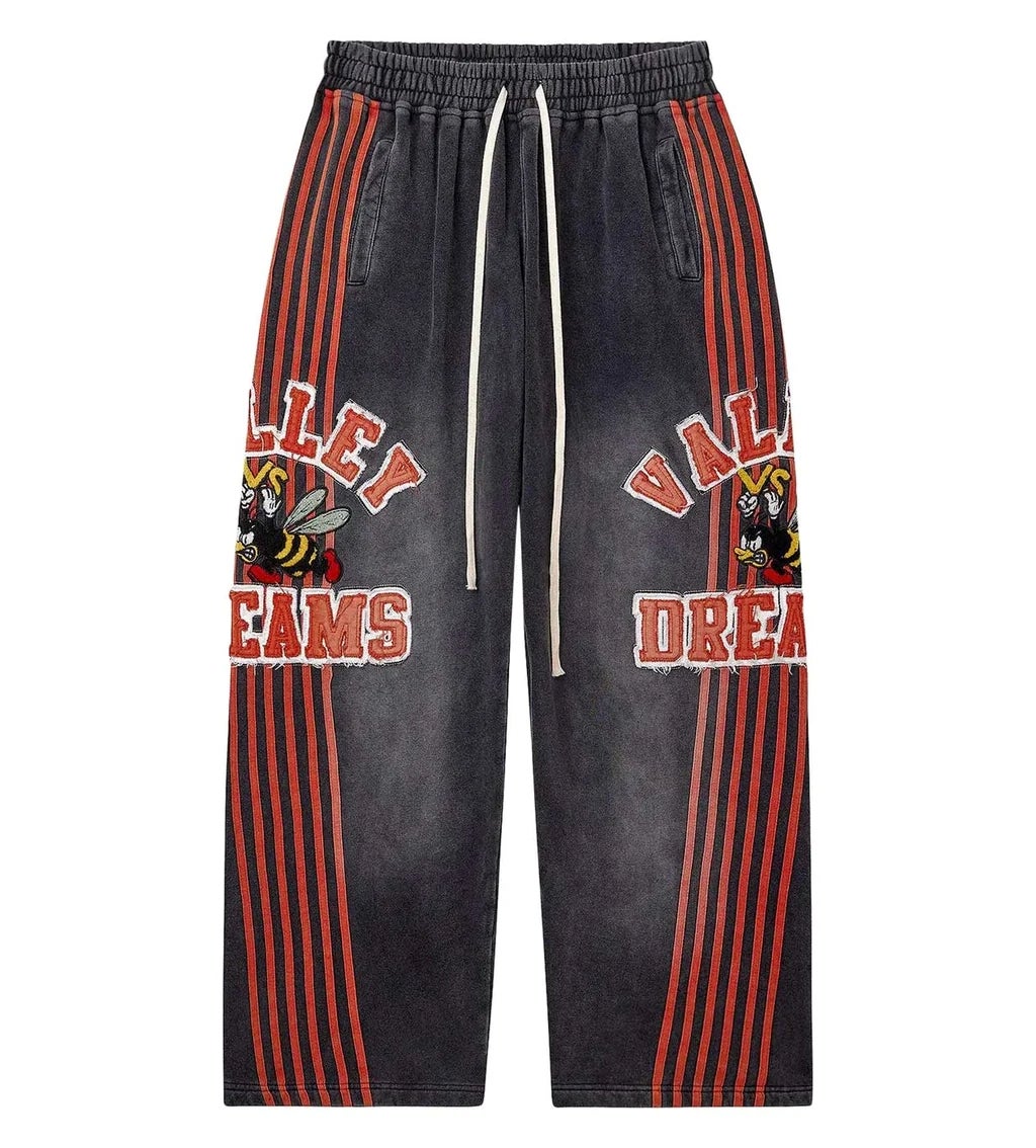 Vale Forever Sweatpants Black Red Anthem