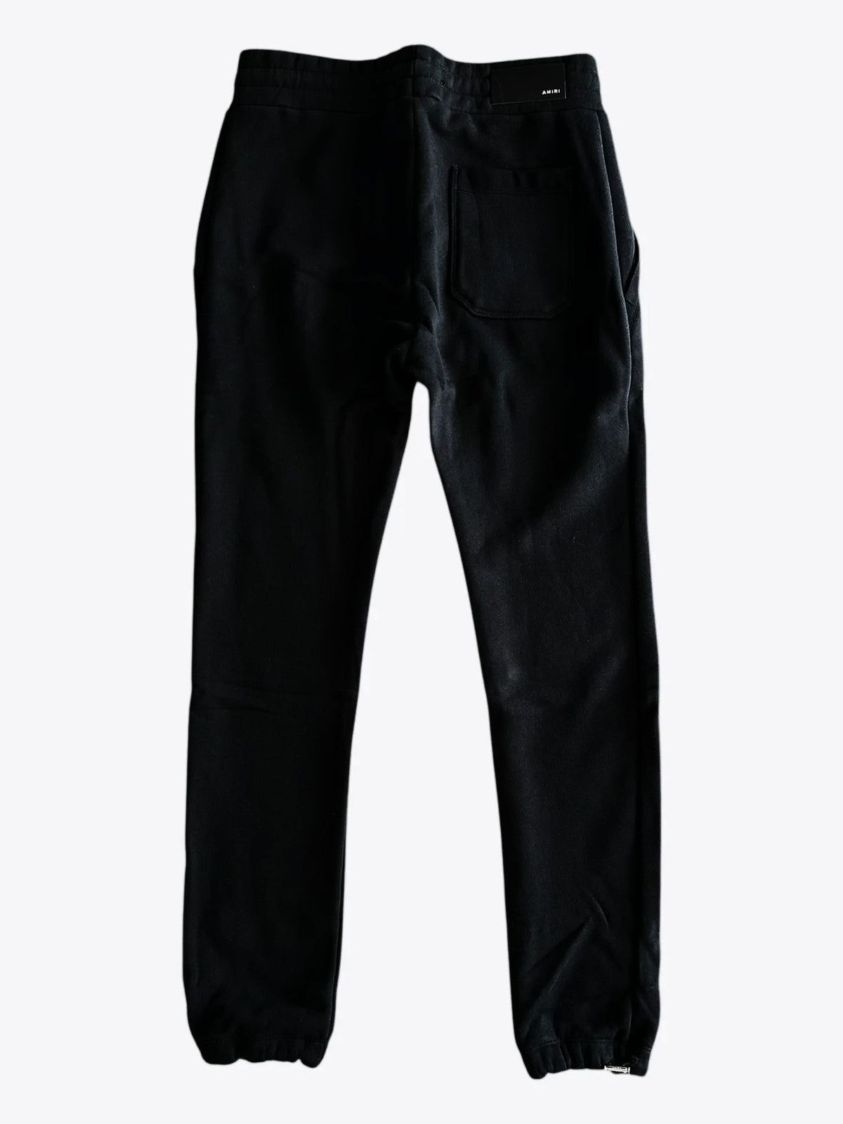 Amiri Sweatpants Black Red Core Logo