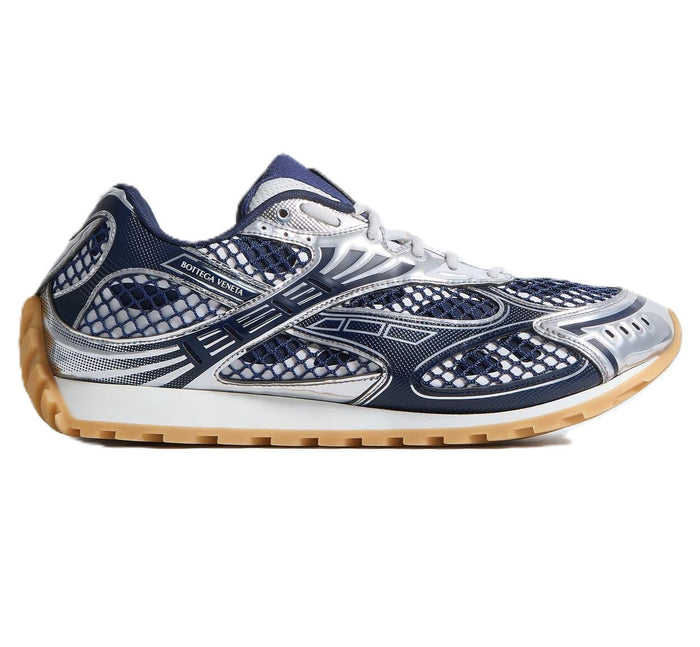 Bottega Veneta Orbit Sneaker Abyss Blue Silver