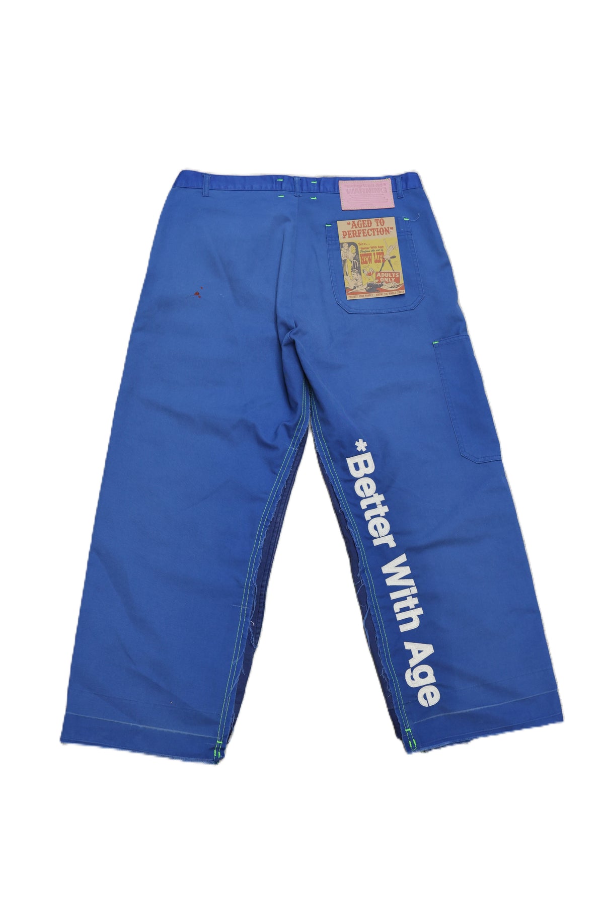 Better With Age Pants Reconstructed French Workwear Blue