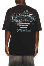 Amiri Tee Crystal Chateau Script Oversized