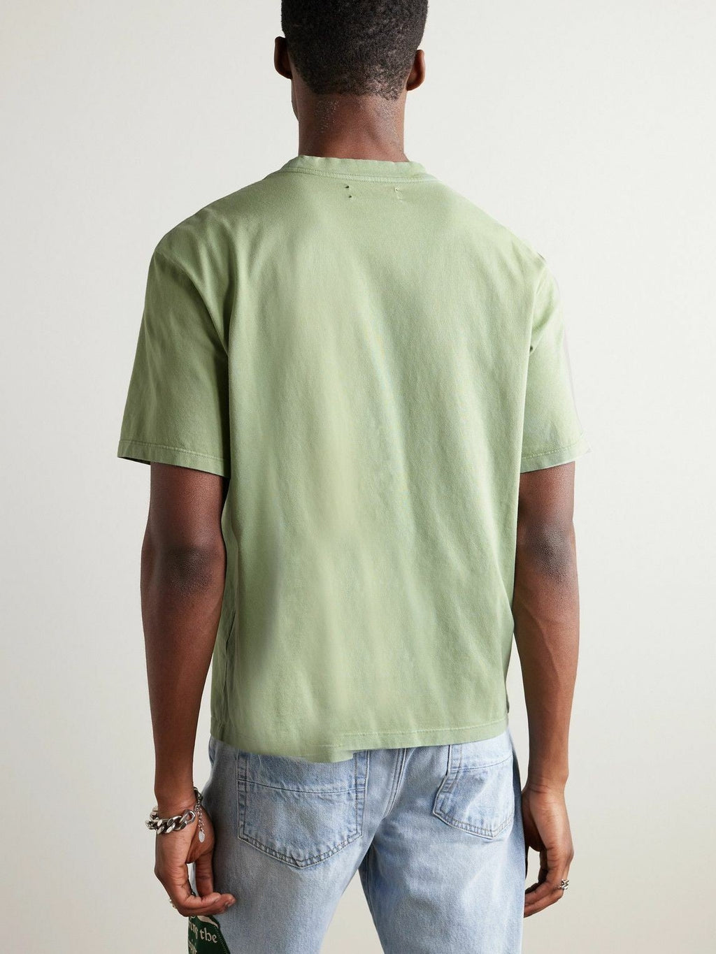 Amiri Tee Filigree Logo Green