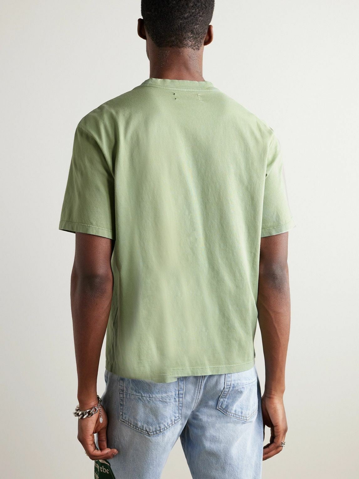 Amiri Tee Filigree Logo Green
