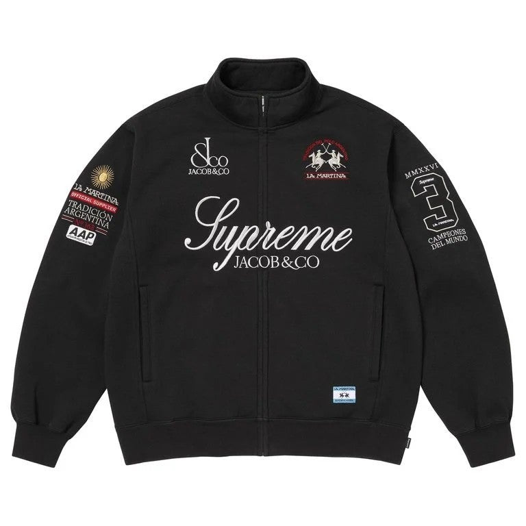 Supreme® Zip Up Sweatshirt La Martina Jacob & Co Black