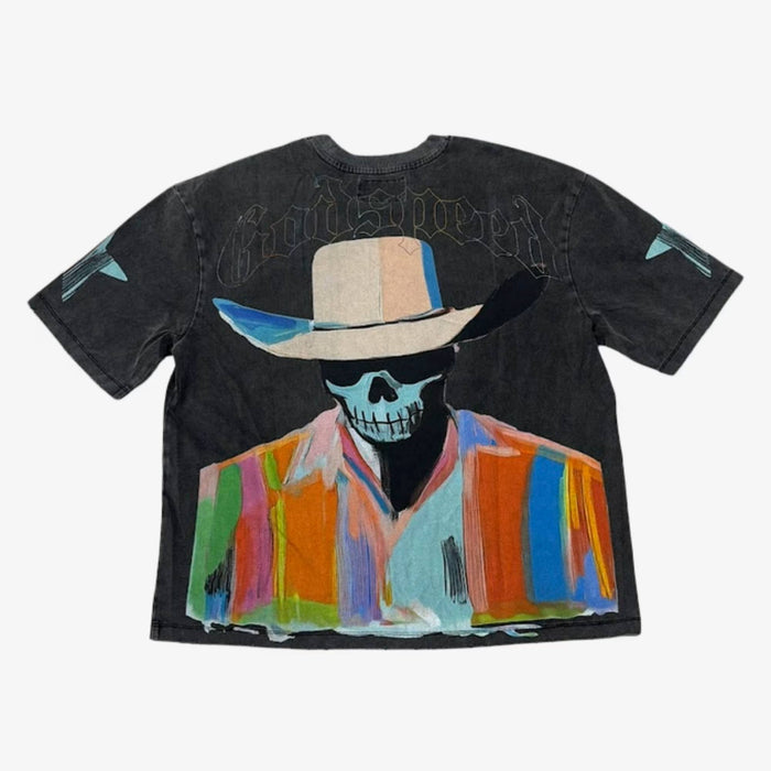 Godspeed Tee Pastel Cowboy Grey Wash