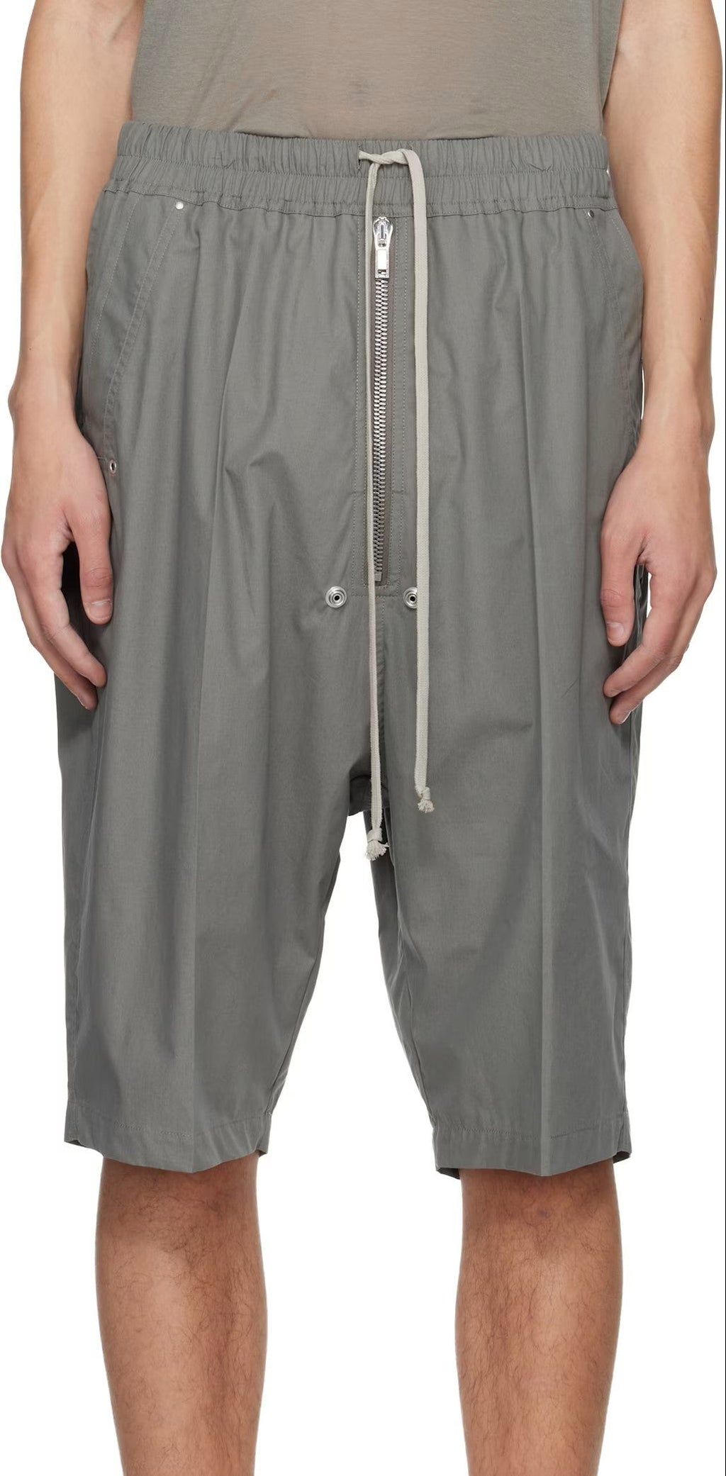 Rick Owens Gray Temple Bela Pods Shorts