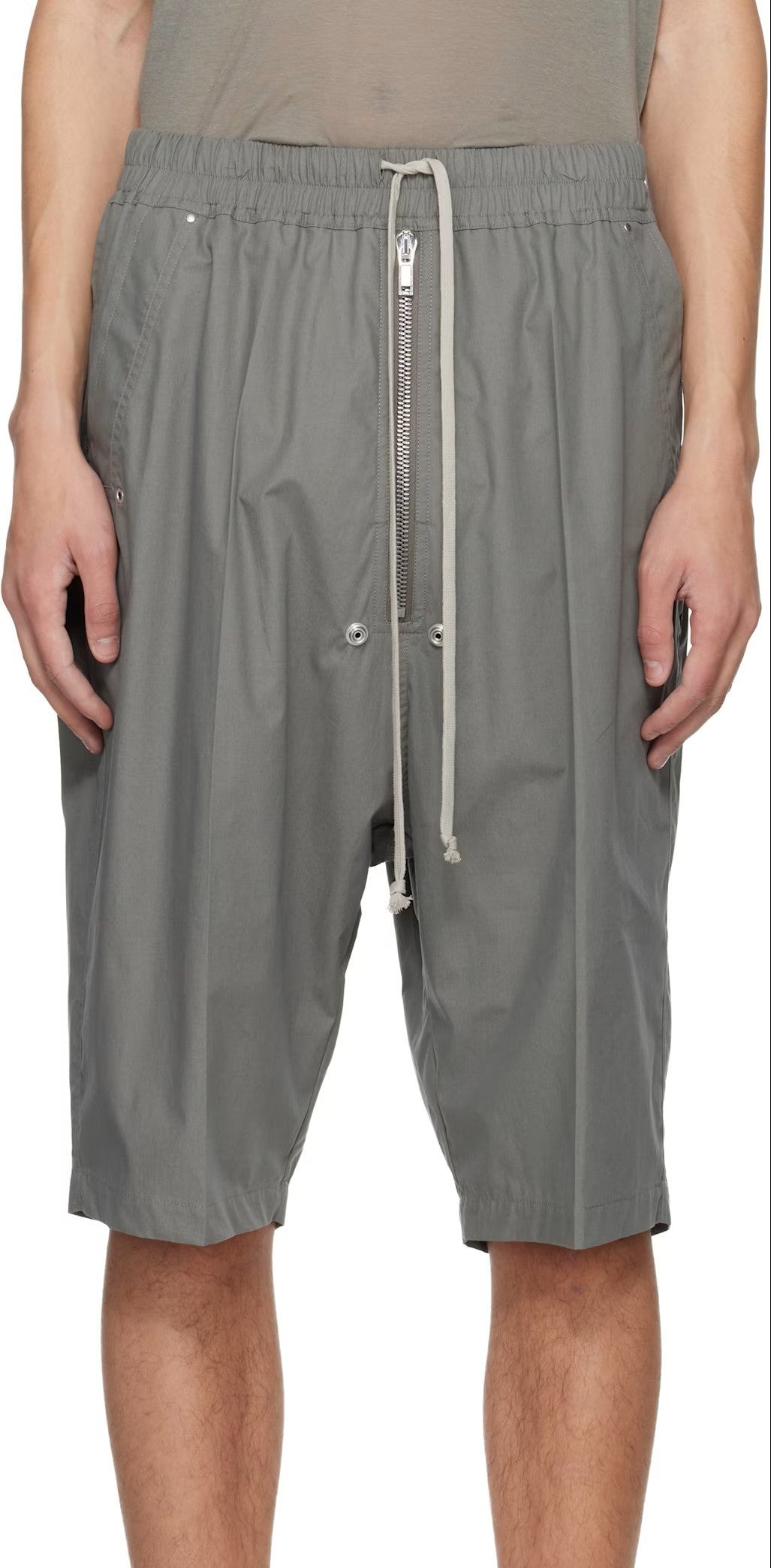Rick Owens Gray Temple Bela Pods Shorts