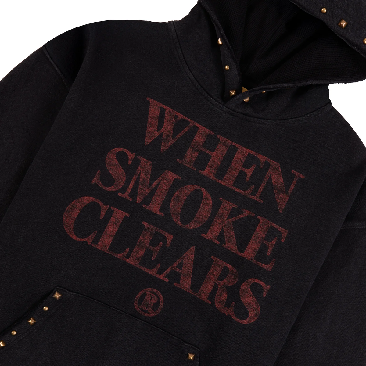 WSC Hoodie Studded Logo Black Red