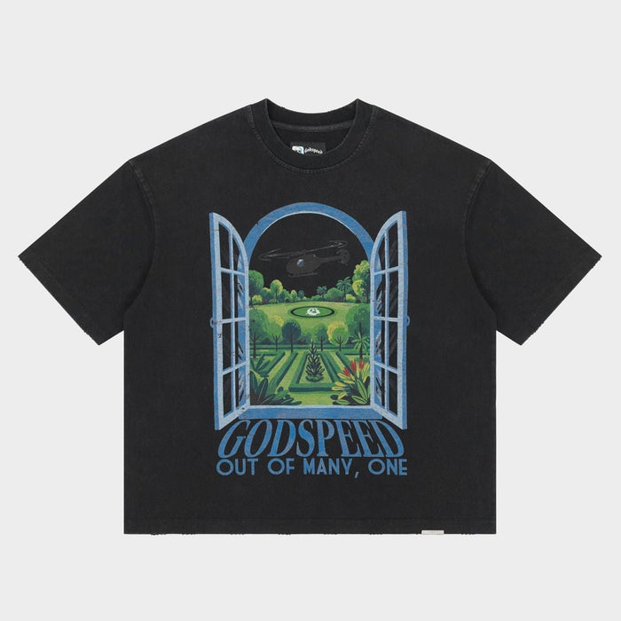 Godspeed Tee Helipad Dreams Black Blue