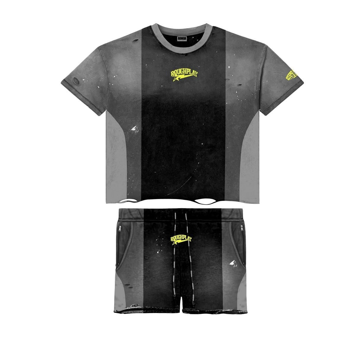 Roughplay Shorts Set Black Grey