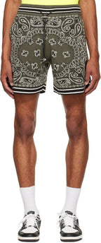 Amiri Shorts Bandana Green