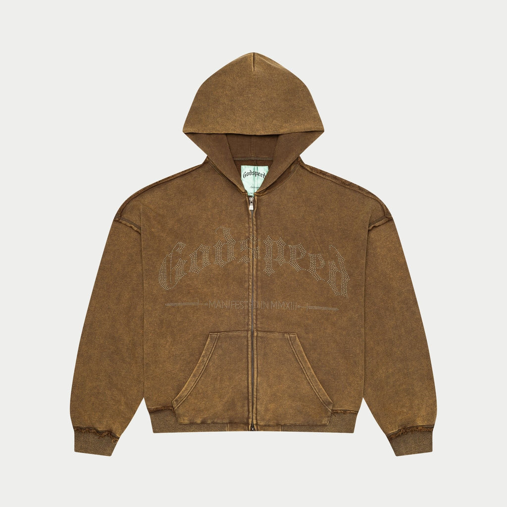 Godspeed Studded OG Logo Hoodie Brolive Wash