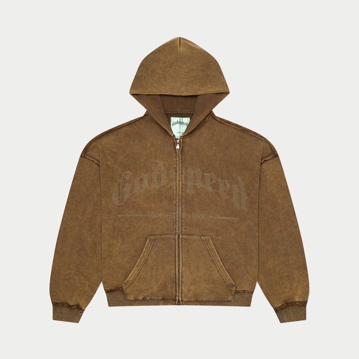 Godspeed Studded OG Logo Hoodie Brolive Wash