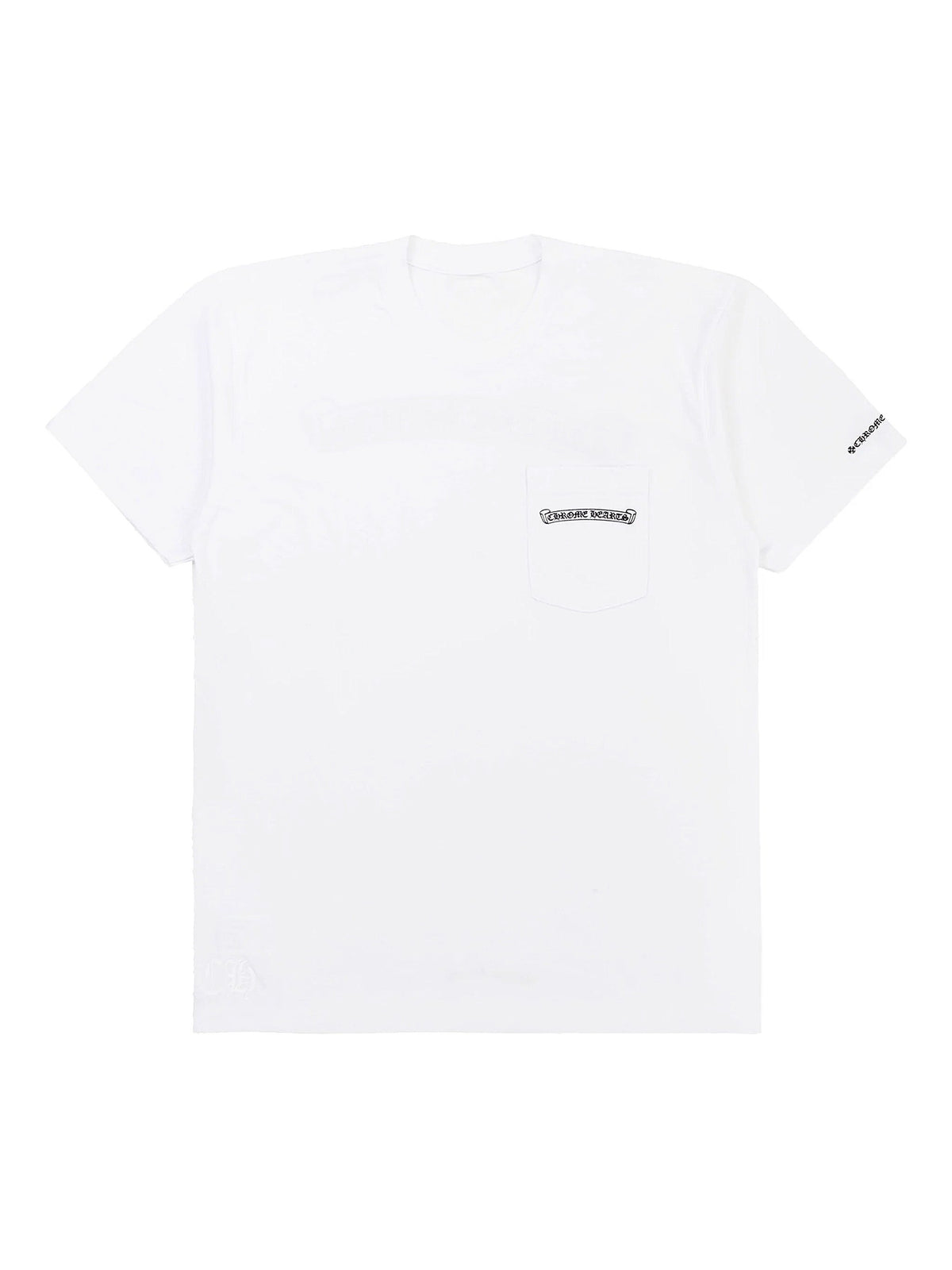 Chrome Hearts Tee Scroll Logo White
