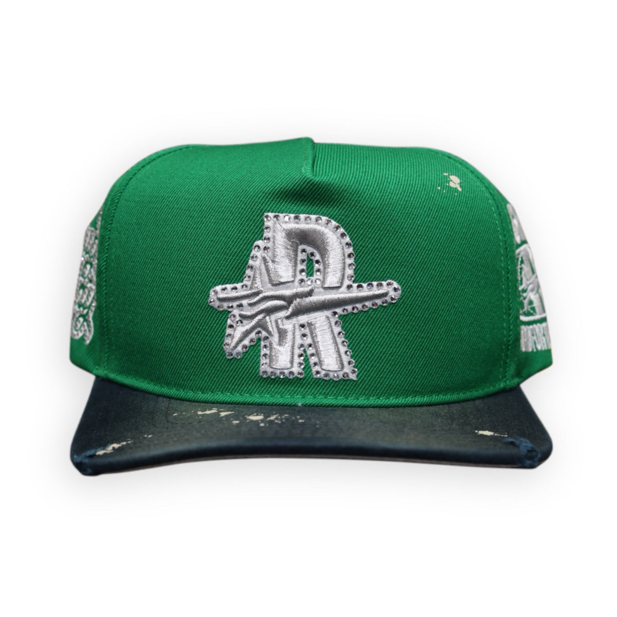 Roughplay Hat R Logo Vintage Green Navy