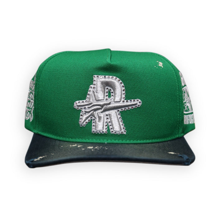 Roughplay Hat R Logo Vintage Green Navy