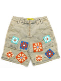Guapi Denim Shorts Vintage Flowers